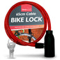 2 Bike Lock Cable with Keys 650mm Heavy Duty Strong Steel Bicycle Security Chain