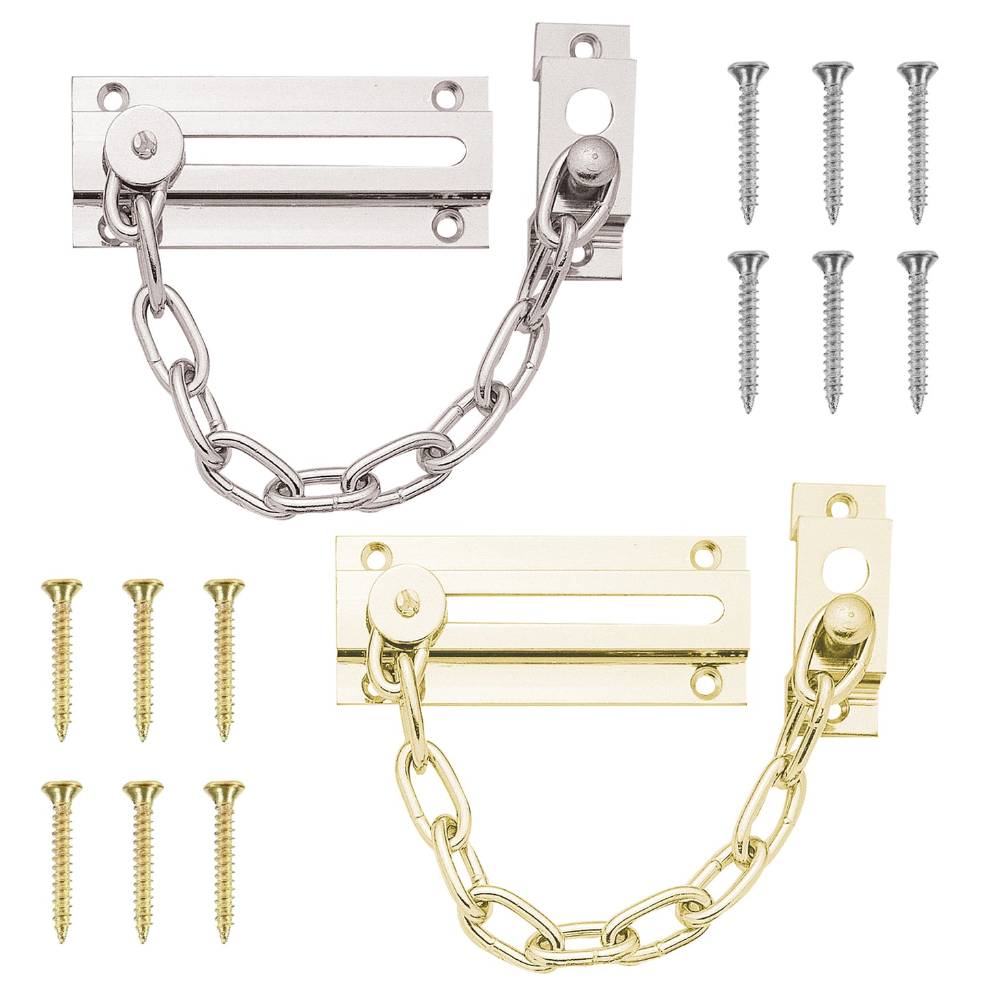 Door Chain Security Lock For Heavy Duty Bolt Guard Latch Front Safety Catch