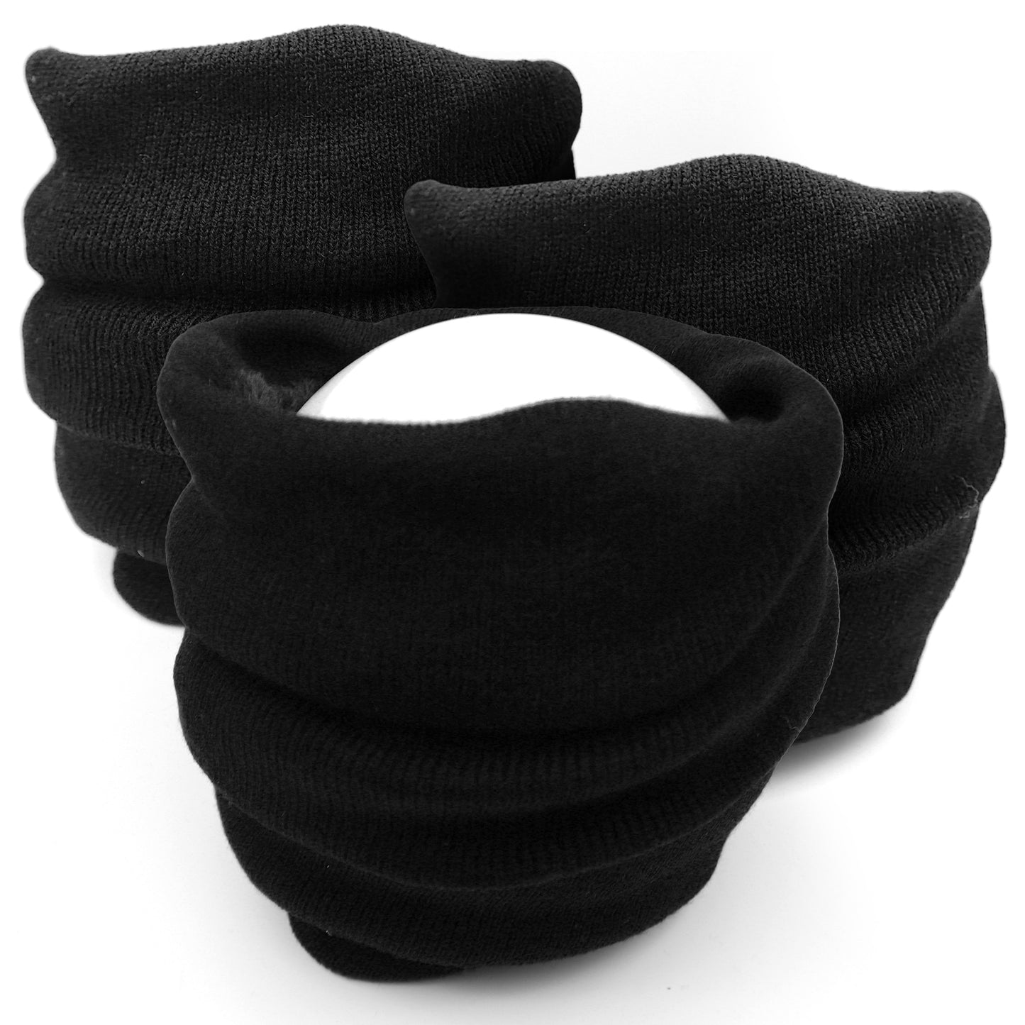 SOL 3pk Thermal Snoods for Men and Women - Thick Neck Warmer Fleece Snoods, Neck Gaiter for Winter - Warm and Comfortable Snoods for Walking, Skiing, and Outdoor Activities