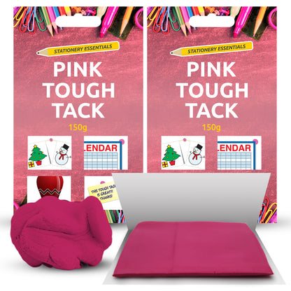 Pink Tack Tac 150g | Super Tough Reusable Handy Sticky Adhesive Putty Glue Blue