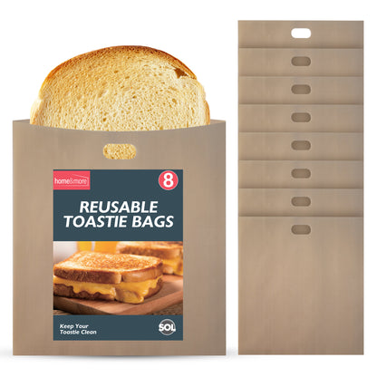 Reusable Toastie Bags | Non-Stick Toaster Sandwich Pockets | 4 Pack