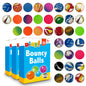 35-175 Rubber Bouncy Balls Jet Bouncing Kids Toy Loot Party Bag Fillers Birthday