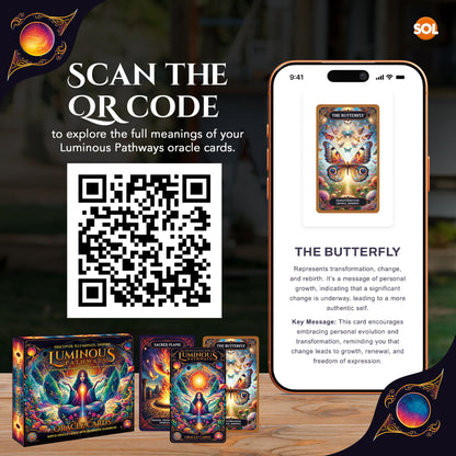 Luminous Oracle Cards Deck with Guide Book Tarot 60 Card New Energy Game