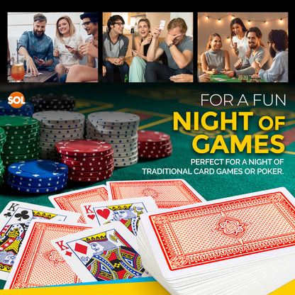 Playing Cards | Plastic Coated Professional Poker Deck | 12 Pack