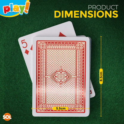 Playing Cards | Plastic Coated Professional Poker Deck | 12 Pack