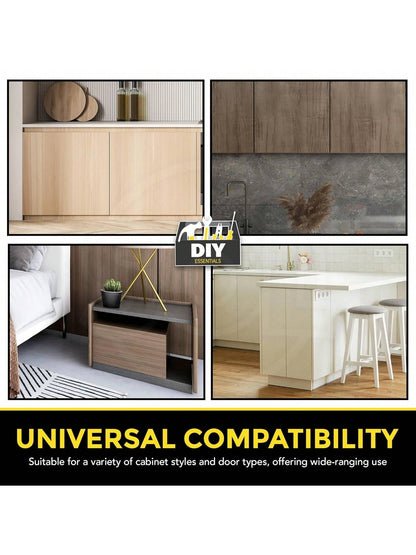 SOL 12pk Cabinet Magnets & Fittings – Magnetic Catches For Cupboards, Wardrobes, Kitchen Units, And Cabinets – Slim Door Catch Kit For Secure Closures, Drawers, And Furniture Doors