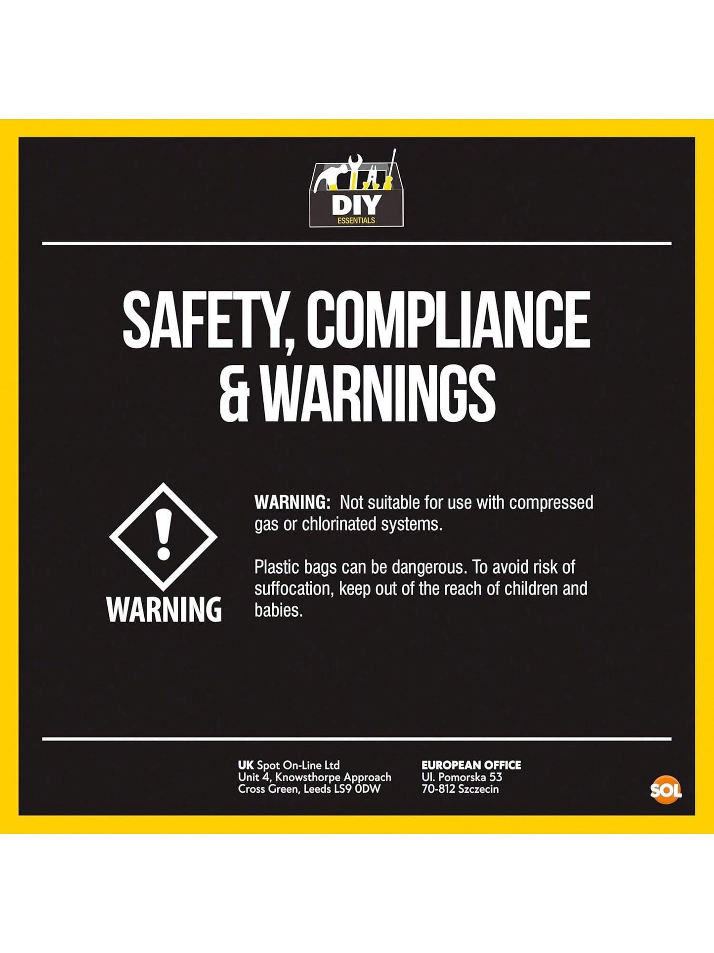 SOL 225pk O Ring Gasket Kit – Assorted Tap Washers For Mixer Taps & Plumbing – Durable Rubber Seals For DIY, Pipe Fittings, Leak Prevention, Automotive, Shower & Household Repairs