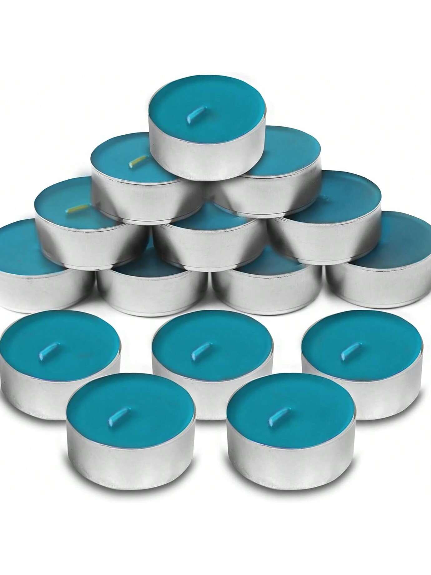 SOL 15pk Tea Light Candles Mountain Spring – 3.5 Hour Burn Time, Scented Tea Lights With A Refreshing Fragrance - Ideal For Home, Relaxation, Romantic Dinners, Weddings, Festive Decor, Cosy Evenings