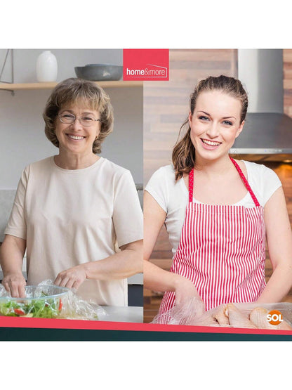 SOL 4pk Cling Film For Food 75m X 30cm – Catering Cling Film With Dispenser & Cutter – Food Wrap Refill Rolls For Kitchen, Meal Prep, And Food Storage, Easy To Use