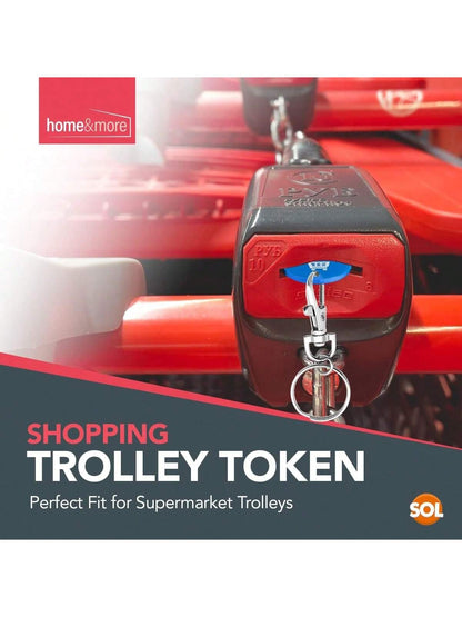 SOL 6pk Shopping Trolley Token – Acrylic Pound Coin Trolley Token For Supermarket Cart & Gym Locker – Lightweight – Can Fit To New Trolleys & Lockers