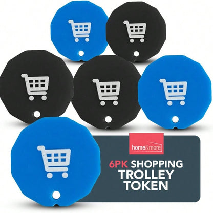 SOL 6pk Shopping Trolley Token – Acrylic Pound Coin Trolley Token For Supermarket Cart & Gym Locker – Lightweight – Can Fit To New Trolleys & Lockers