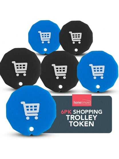 SOL 6pk Shopping Trolley Token – Acrylic Pound Coin Trolley Token For Supermarket Cart & Gym Locker – Lightweight – Can Fit To New Trolleys & Lockers