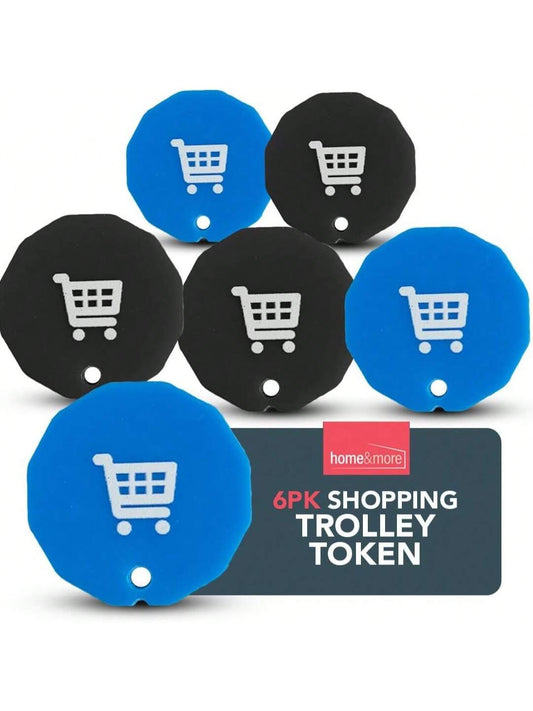 SOL 6pk Shopping Trolley Token – Acrylic Pound Coin Trolley Token For Supermarket Cart & Gym Locker – Lightweight – Can Fit To New Trolleys & Lockers