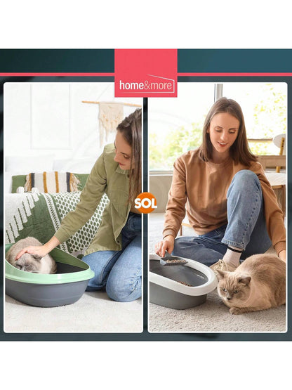 SOL 10pk Extra Large Cat Litter Tray Liners, 56cm X 70cm Thick Leak Proof Litter Bags, Tear-Resistant And Leak Proof Design For Easy Cleanup, Fit To Small To Large Cat Tray, Effortless Setup & Removal