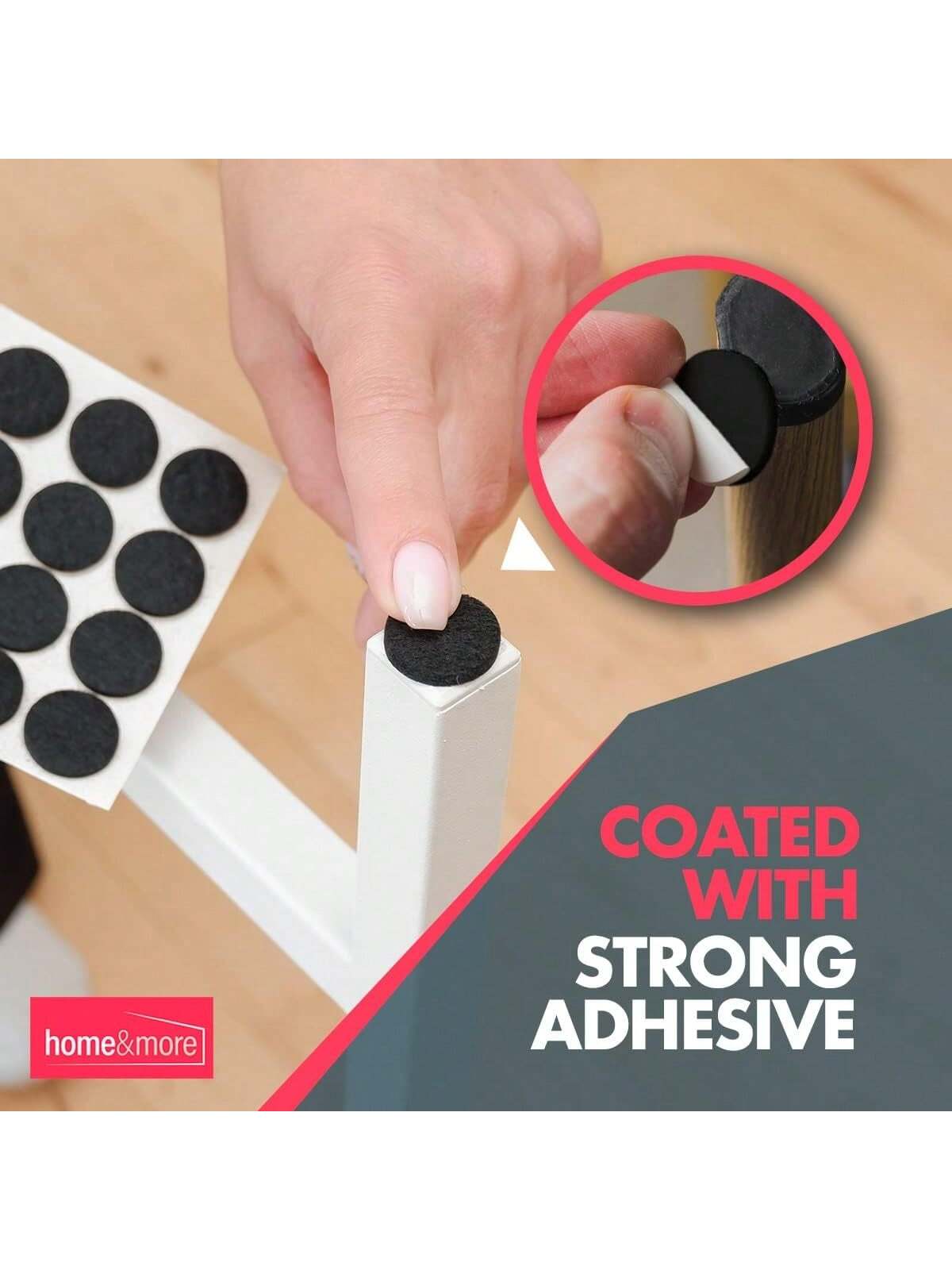 SOL 200pk Felt Pad For Furniture Feet – Felt Floor Protectors For Chairs & Furniture Legs – Chair Leg Floor Protectors To Protect Hardwood Floors