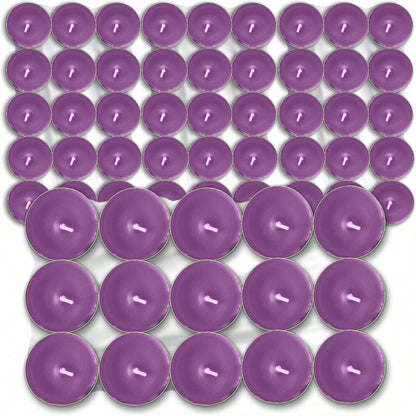 SOL 60pk Tea Light Candles Wild Lavenders – 3.5 Hour Burn Time, Scented Tea Lights Candles, Long-Lasting And Ideal Home Decor, Relaxation, Romantic Dinners, Weddings, Cosy Evenings & Special Occasion