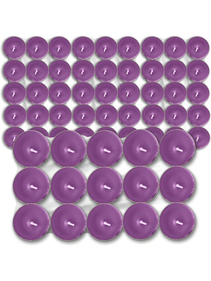 SOL 60pk Tea Light Candles Wild Lavenders – 3.5 Hour Burn Time, Scented Tea Lights Candles, Long-Lasting And Ideal Home Decor, Relaxation, Romantic Dinners, Weddings, Cosy Evenings & Special Occasion