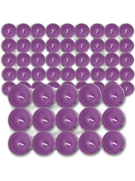 SOL 60pk Tea Light Candles Wild Lavenders – 3.5 Hour Burn Time, Scented Tea Lights Candles, Long-Lasting And Ideal Home Decor, Relaxation, Romantic Dinners, Weddings, Cosy Evenings & Special Occasion