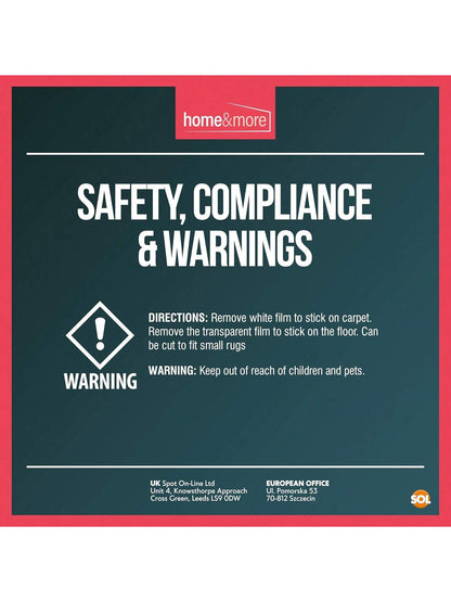 SOL 12pk Rug Grippers For Wooden, Laminate, Vinyl & Hard Floors – Anti Slip Underlay Pads – Strong Carpet Holders For Mats & Rugs – Non Slip Alternative To Tape For Secure Grip & Floor Protection