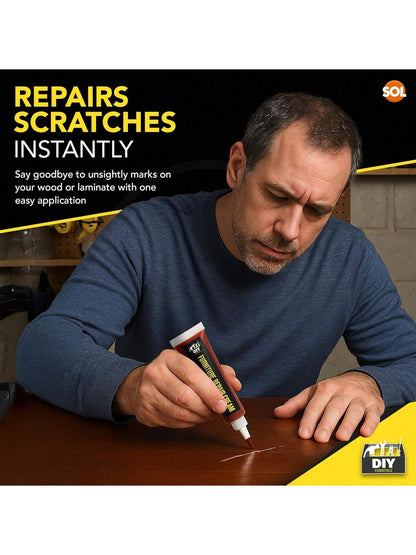 SOL 60g Furniture Repair Cream – 3pk 20g White, Sapele And Cedar Colour Wood Scratch Remover For Tables, Cabinets And Flooring – Surface Restorer For Marks, Scuffs And Wood Touch-Ups In Home Or Office