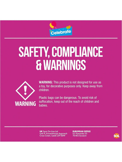 SOL 24pk Helium Balloon Weights - Gold Plastic Party Accessories - Perfect For Securing Balloons At Birthdays, Weddings, New Year - Heavy Duty 205g Weights For Decorations And Large Celebrations