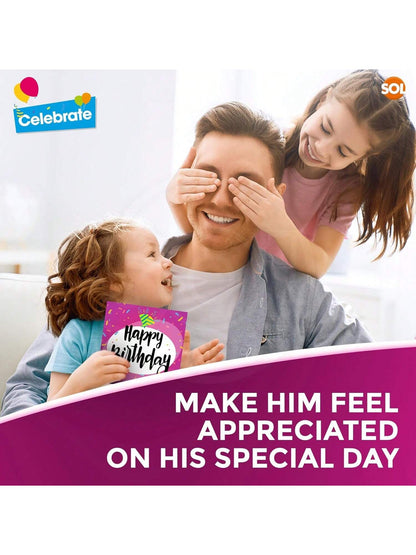 SOL 20pk Birthday Cards For Men Multipack & 20pcs Envelopes - 15x15cm Assorted Men Birthday Card - Thoughtful Messages, Durable, Elegant Designs, Perfect For Special Celebrations And Creating Memories