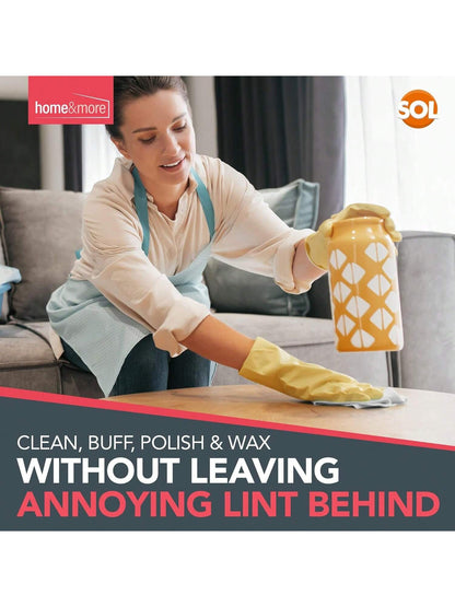 SOL 10pk Lint Free Cloths For Oiling Wood, 30x30cm Cleaning Cloths, Reusable, Soft, Durable, And Scratch-Free, Perfect For Screen Cleaning, Glass And Dust Removal, Ideal For Home, Office And Car Use