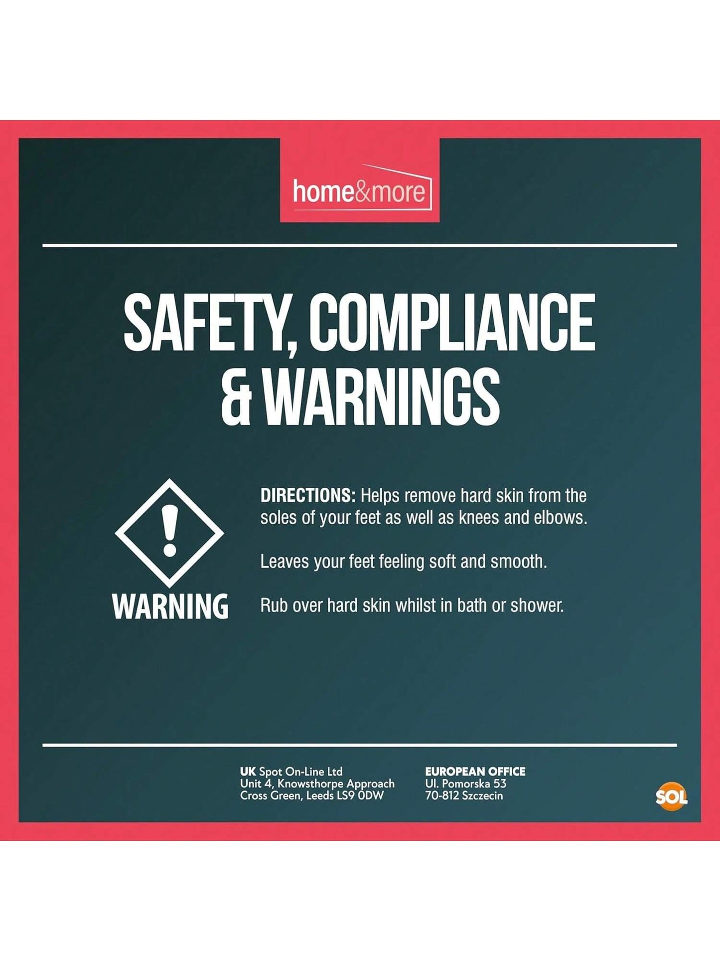 [2 Pack] SOL Pumice Stone For Toilet, 23.5cm Toilet Pumice Cleaning Stone With Handle For Easy Reach, Removes Hard Water Stains, Limescale & Rust From Toilet, Bathroom, Porcelain & Ceramic