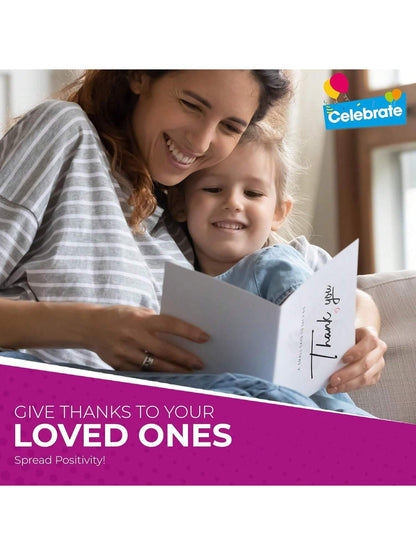 SOL 18pc Thank You Cards Multipack With Envelopes - Premium 250 GSM White Cardstock - A6 Small Size, Blank Inside. Bulk Pack For Wedding, Business, Greeting, Bridesmaid, Easter, Teacher Appreciation.