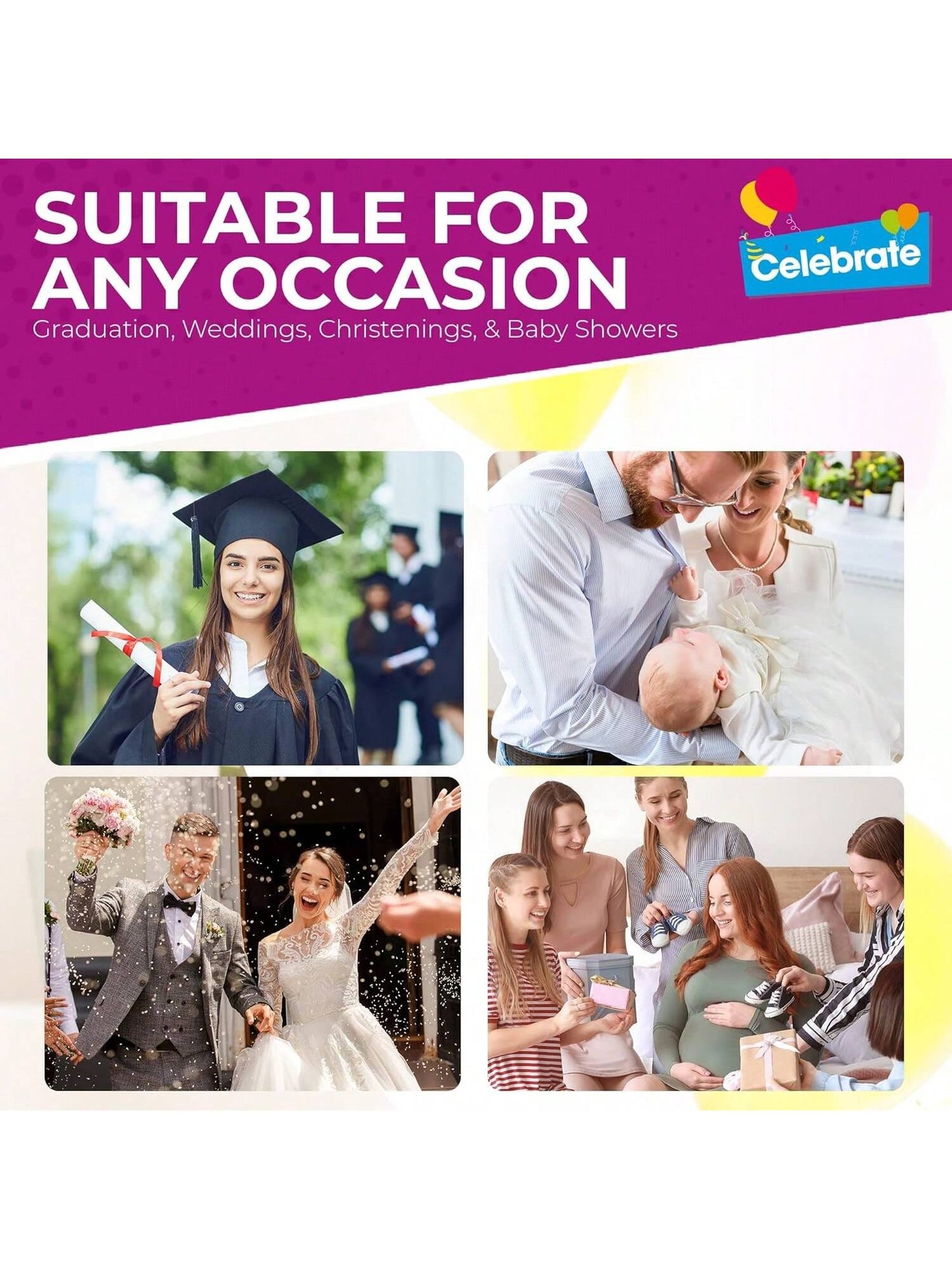 SOL 18pc Thank You Cards Multipack With Envelopes - Premium 250 GSM White Cardstock - A6 Small Size, Blank Inside. Bulk Pack For Wedding, Business, Greeting, Bridesmaid, Easter, Teacher Appreciation.