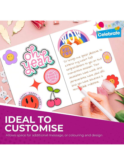 SOL 18pc Thank You Cards Multipack With Envelopes - Premium 250 GSM White Cardstock - A6 Small Size, Blank Inside. Bulk Pack For Wedding, Business, Greeting, Bridesmaid, Easter, Teacher Appreciation.