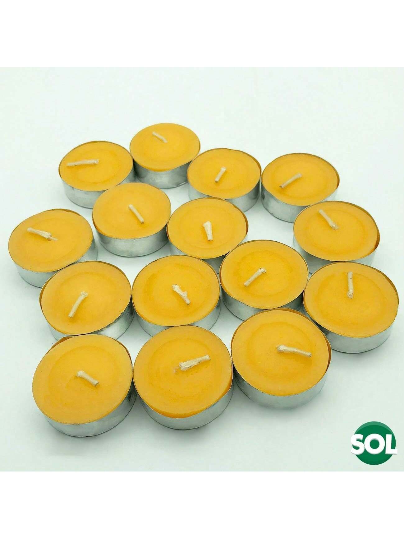 SOL 60pk Mixed Scented Tea Lights Candles - Fresh Berries, Lavender, Fresh Peach, Mountain Spring, Vanilla Scented Tea Lights, Long-Lasting For Home Decor, Aromatic, Cosy Evenings & Special Occasion