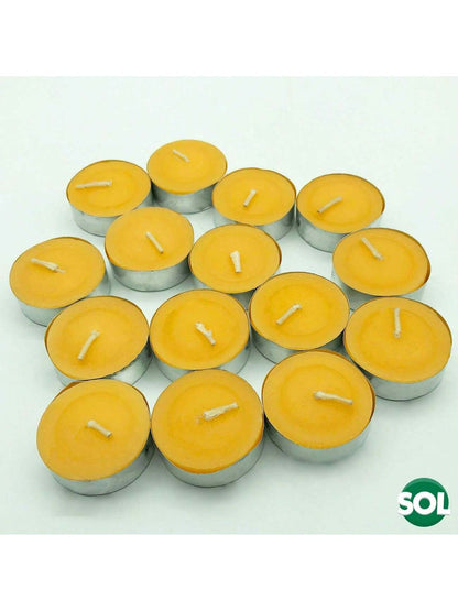 SOL 60pk Mixed Scented Tea Lights Candles - Fresh Berries, Lavender, Fresh Peach, Mountain Spring, Vanilla Scented Tea Lights, Long-Lasting For Home Decor, Aromatic, Cosy Evenings & Special Occasion