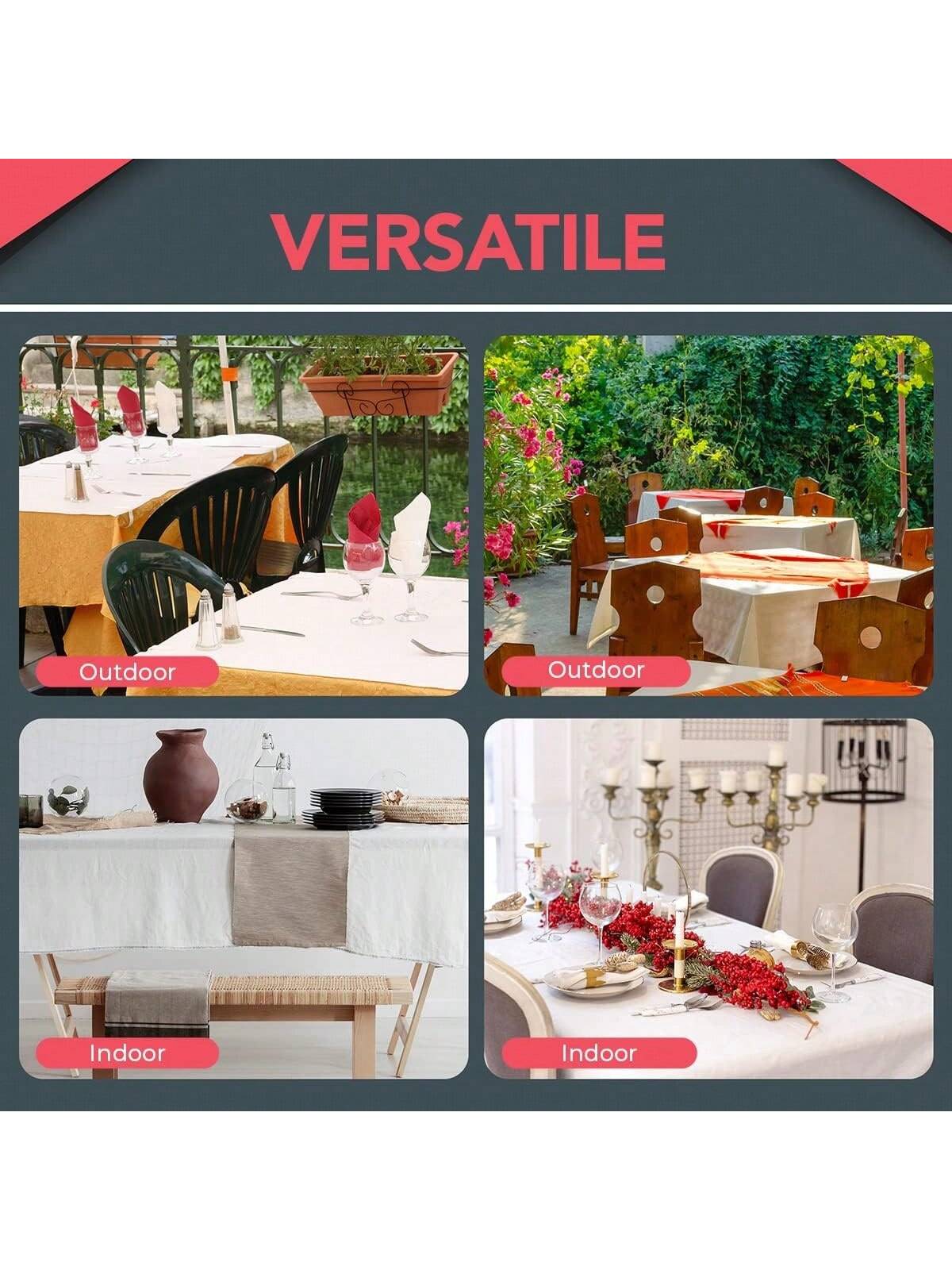 SOL 16pk Stainless Steel Tablecloth Clips - Metal Table Clips For Tablecloths, Party Tables, Indoor & Outdoor Use - Durable Tablecloth Holders