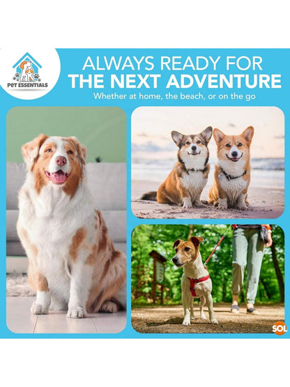 SOL Microfibre Towel For Dog, 100cmx50cm Dog Towel For Drying Dogs, Quick Dry Absorbent Pet Towels, Soft, Lightweight Pet Fabric For Drying Dogs, Puppies & Cats, Ideal For Indoor, Outdoor & Travel Use