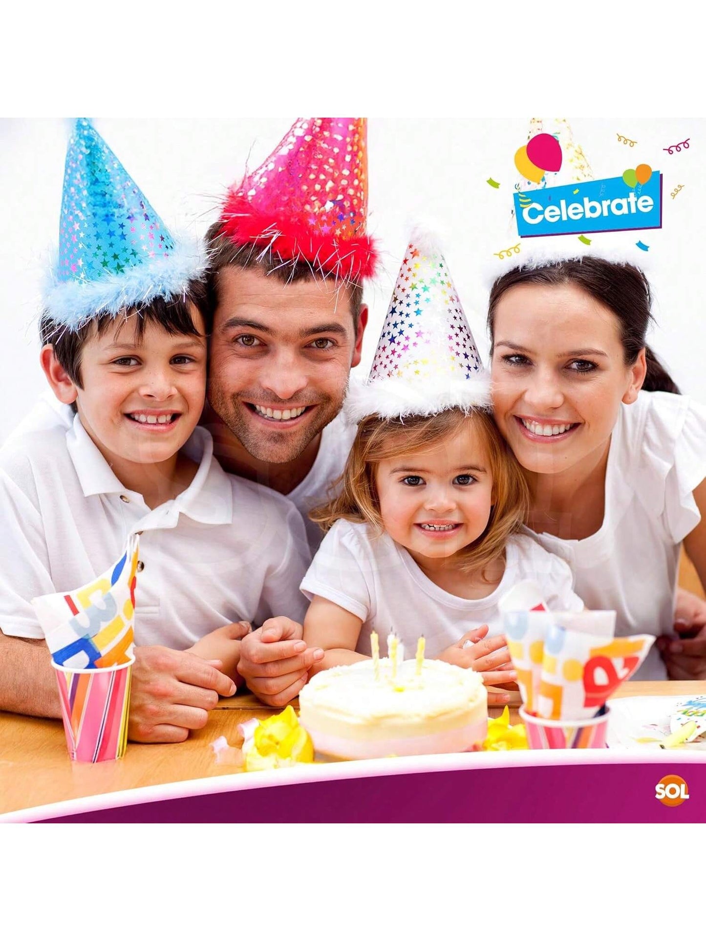 SOL 28x Pink RSVP Party Invitations With Envelopes - Premium Cardstock RSVP Invitation For All Occasions - Birthdays, Baby Showers, Christening, RSVP, Kids Childrens Parties Celebrations