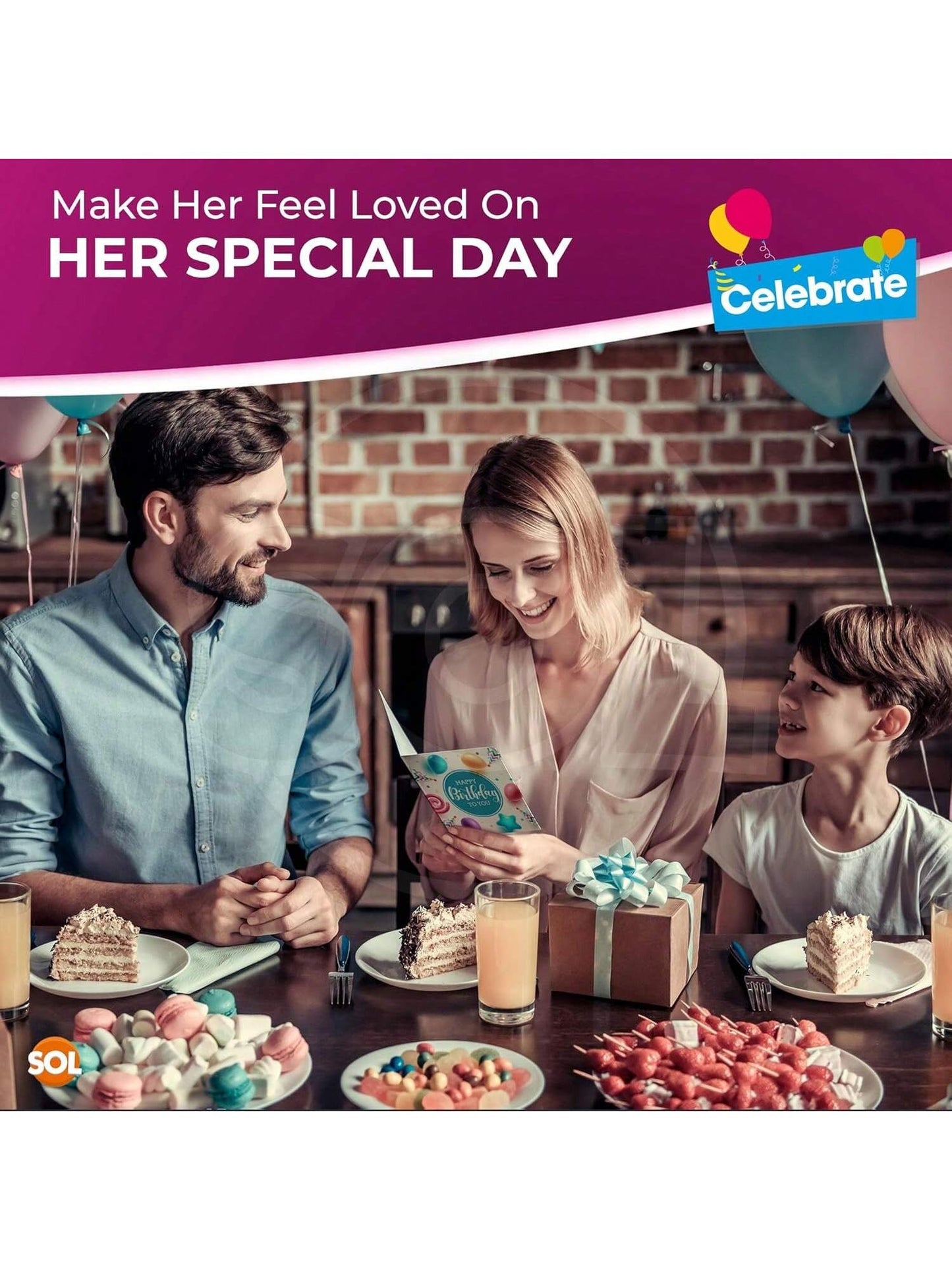 SOL 20pk Birthday Cards For Women Multipack & 20pcs Envelopes - 15x15cm Assorted Happy Birthday Cards For Her - Elegant Designs, Thoughtful Messages, Durable, Perfect For Creating Smiles And Memories