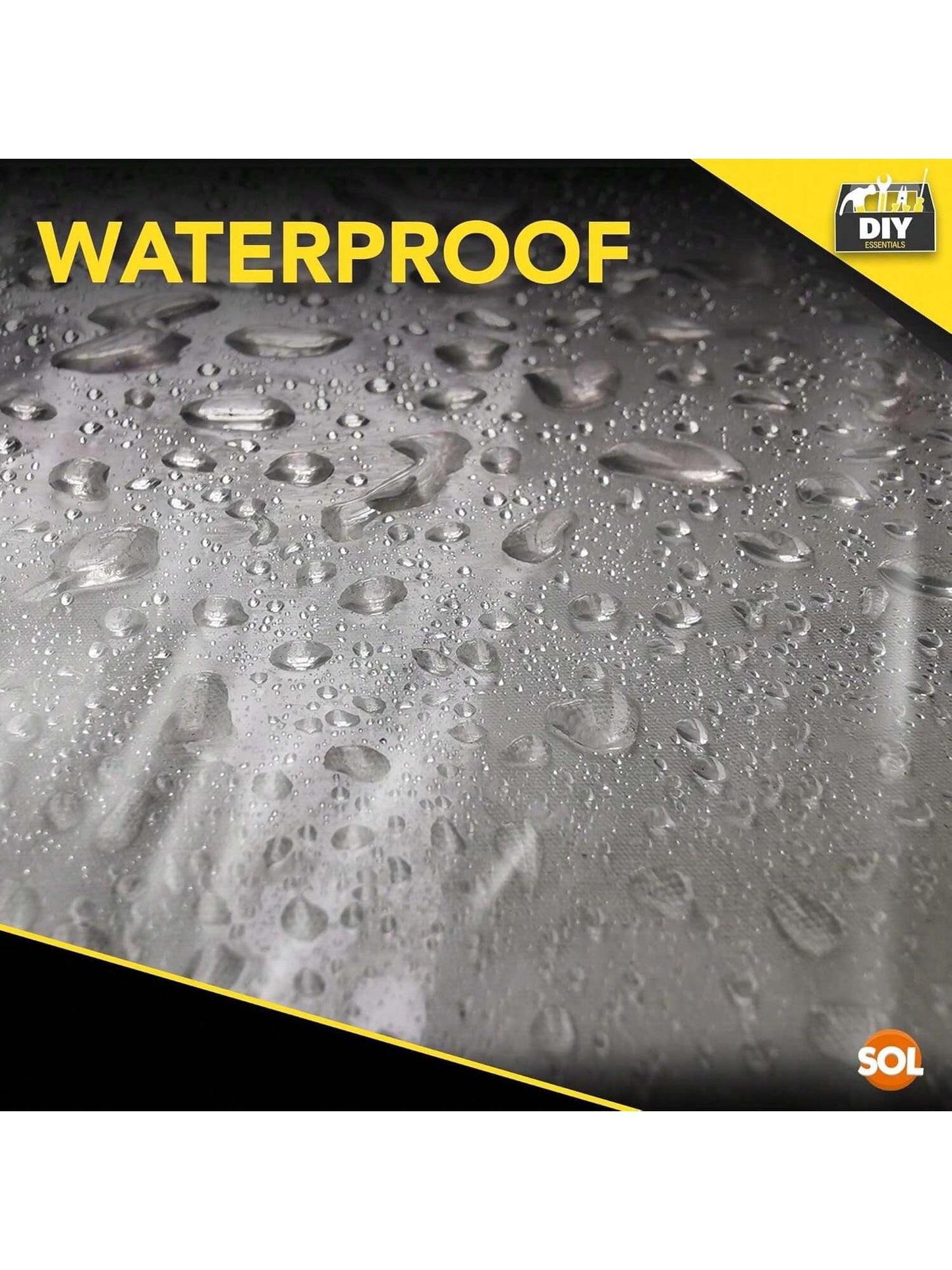 SOL 4pk Polythene Dust Sheets - Large 3.6m X 2.7m Plastic Sheets For Furniture & Painting, Dust Sheeting For Home Renovation, Durable Decorating Plastic Dust Covers