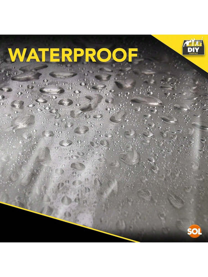 SOL 4pk Polythene Dust Sheets - Large 3.6m X 2.7m Plastic Sheets For Furniture & Painting, Dust Sheeting For Home Renovation, Durable Decorating Plastic Dust Covers