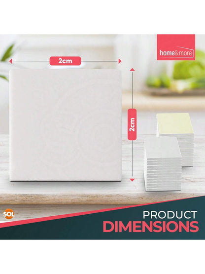 SOL 160pcs Interior Sticky Pads - 20mm Double-Sided Sticky Foam Pads For Wall Mounting, Card Making & Crafts - Heavy-Duty Square Adhesive Sticky Fixers