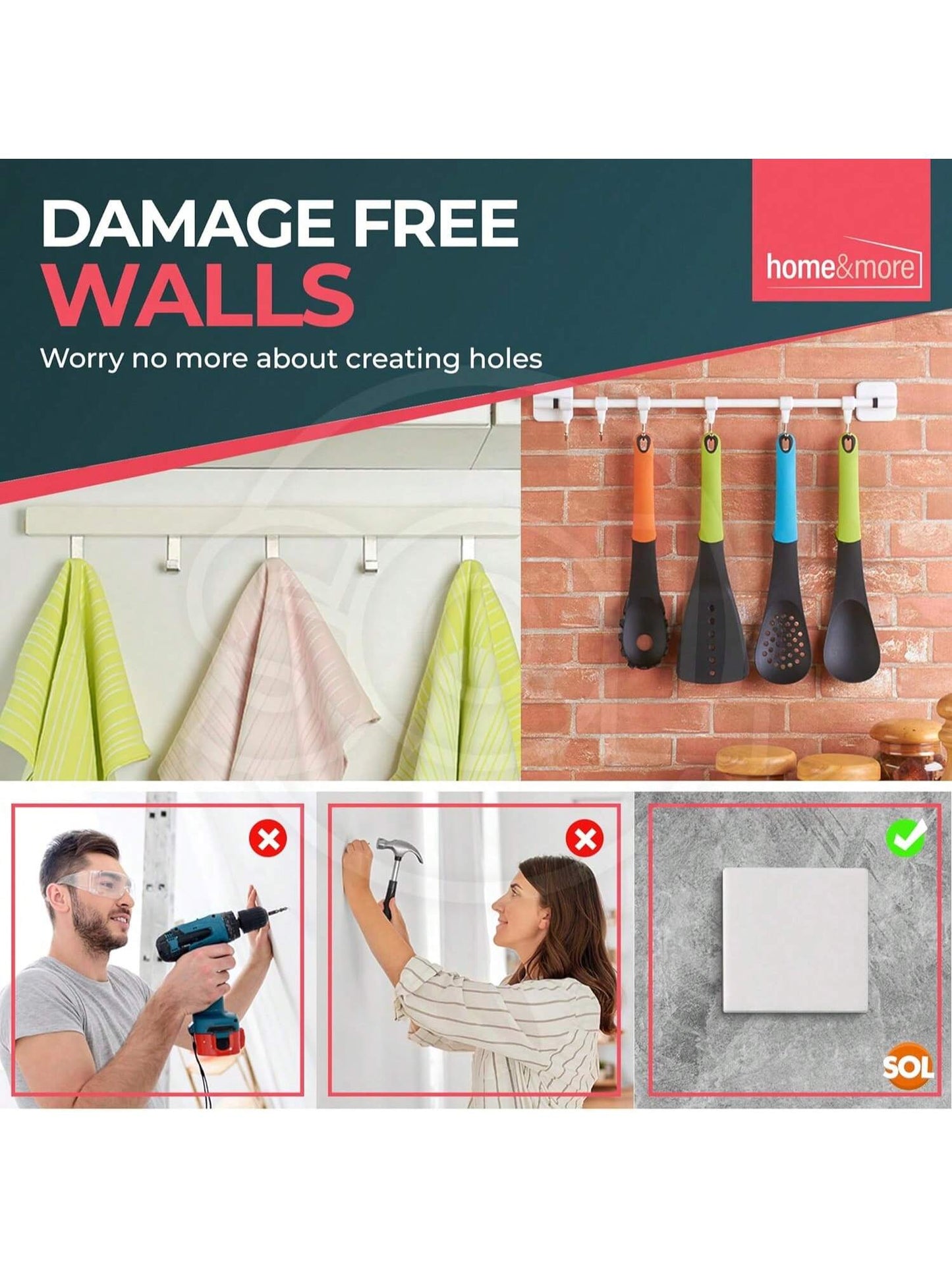 SOL 160pcs Interior Sticky Pads - 20mm Double-Sided Sticky Foam Pads For Wall Mounting, Card Making & Crafts - Heavy-Duty Square Adhesive Sticky Fixers