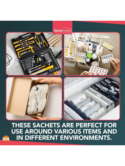 SOL 300pk Silica Gel Sachets For Clothes Container, Moisture Absorber Desiccant Sachets For Food Storage Contacts, Electronics & Bag, Compact, Lightweight & Durable Humidity Absorber Drying Agent Pack