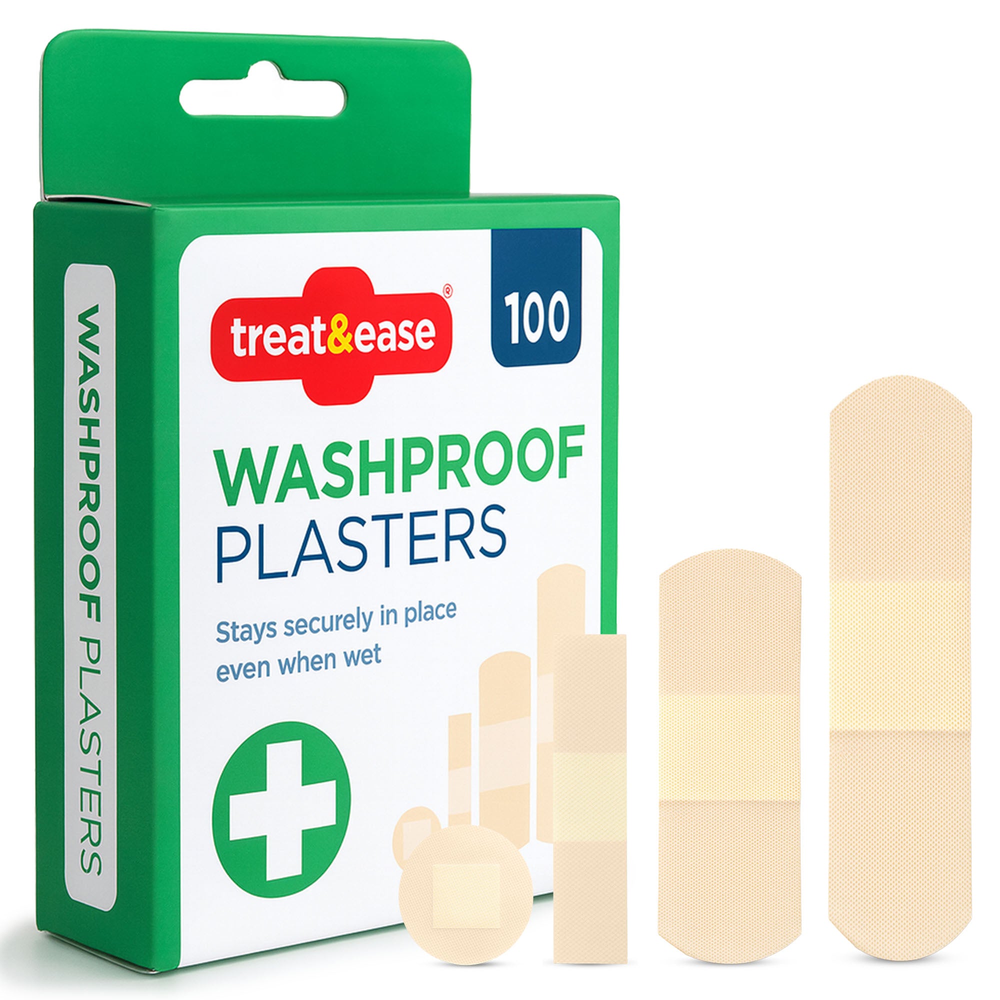 100pk Assorted Waterproof Adhesive Plasters Breathable First Aid Heali ...