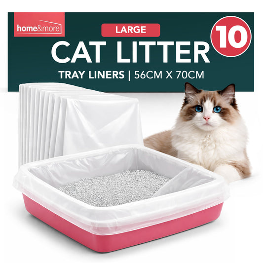 Large Cat Litter Tray Liners 56x70cm | Disposable Bags | 10 Pack