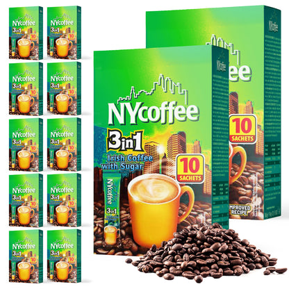 Instant Coffee Sachets 3 in 1 Irish | Bulk Pack 100