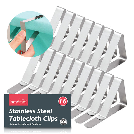 16-96 Table Cloth Clips | Metal Stainless Steel Picnic Clamps Pegs Cover Holder