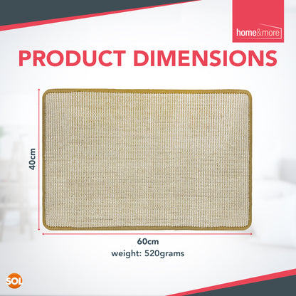 2pk Cat Scratching Mat Sisal 60x40cm Kitten Scratcher Board Pad Pet Toy Supplies