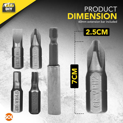 32pk Carbon Steel Drill Bit Set - Asosorted Drill & Screwdriver