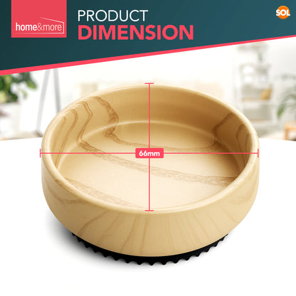 4 - 16 Rubber Castor Cups | Non-Slip Furniture Floor Protectors