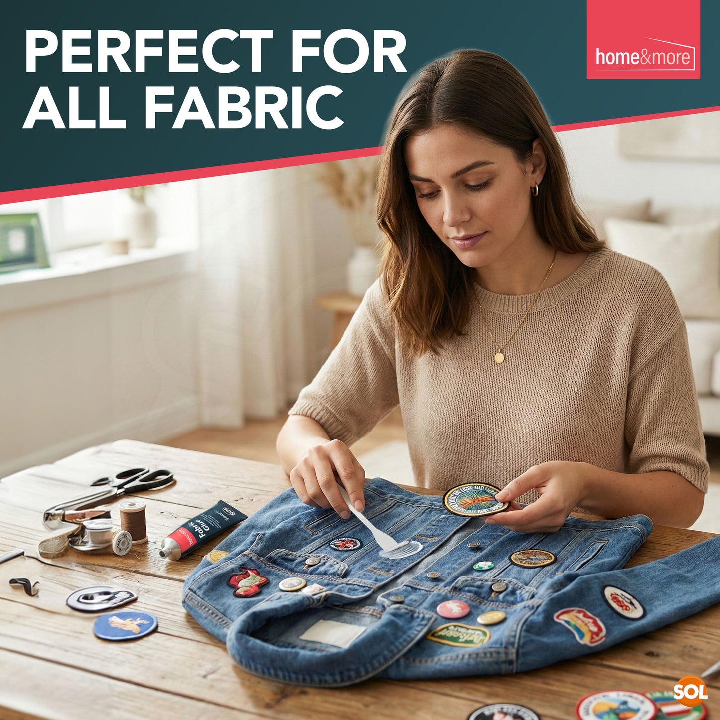 Fabric Glue 50ml | Washable Repair Adhesive for Sewing